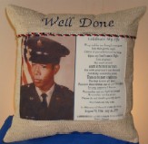 Embroidered Memorial Pillow
