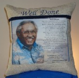 Embroidered Memorial Pillow